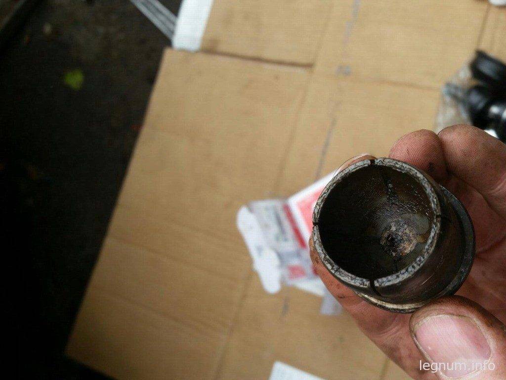 Уже постфактум разборка, и, все понятно, шар ржавый, да и сама технология спорна