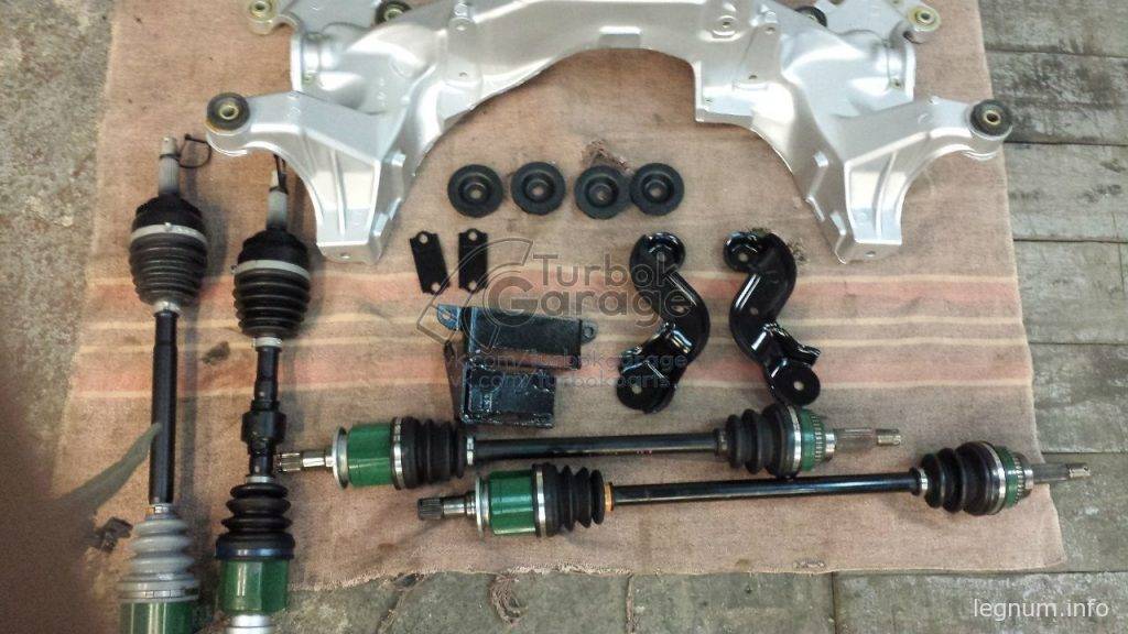 Legnum Super-VR4 4G63T подрамник и привода