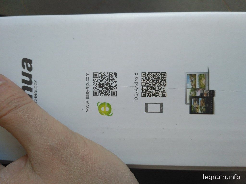 Есть QR коды приложений DAHUA для PC, iOS и Android: