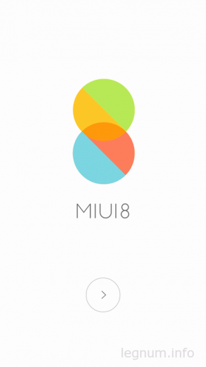 Первый запуск Miui 8.2
