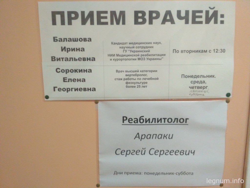 Прием врачей