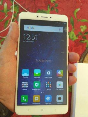 mi max2 в руке