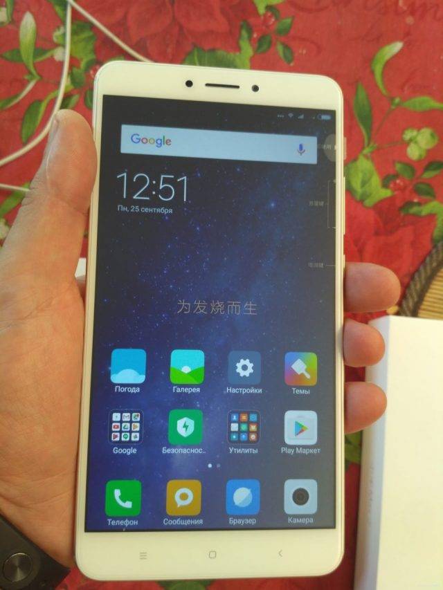 mi max2 в руке