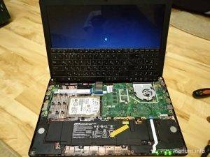 И я делаю проверку работоспособности клавиатуры от ноутбука ASUS K56CB