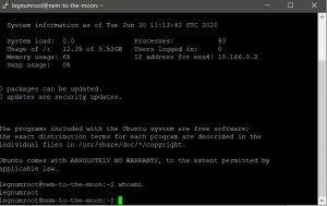 VPS установлен
