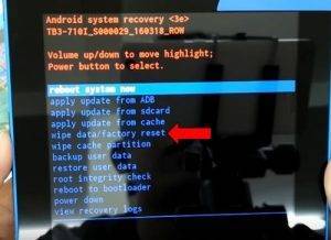 wipe data\factory reset